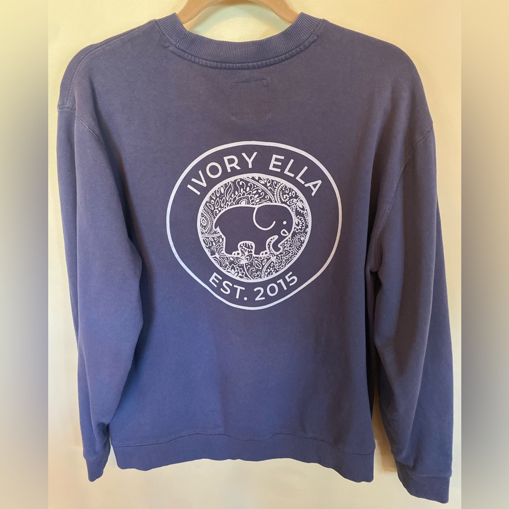 Purple Ivory Ella Crewneck